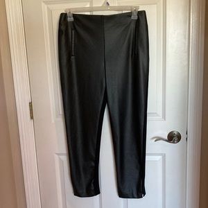 Faux leather pants